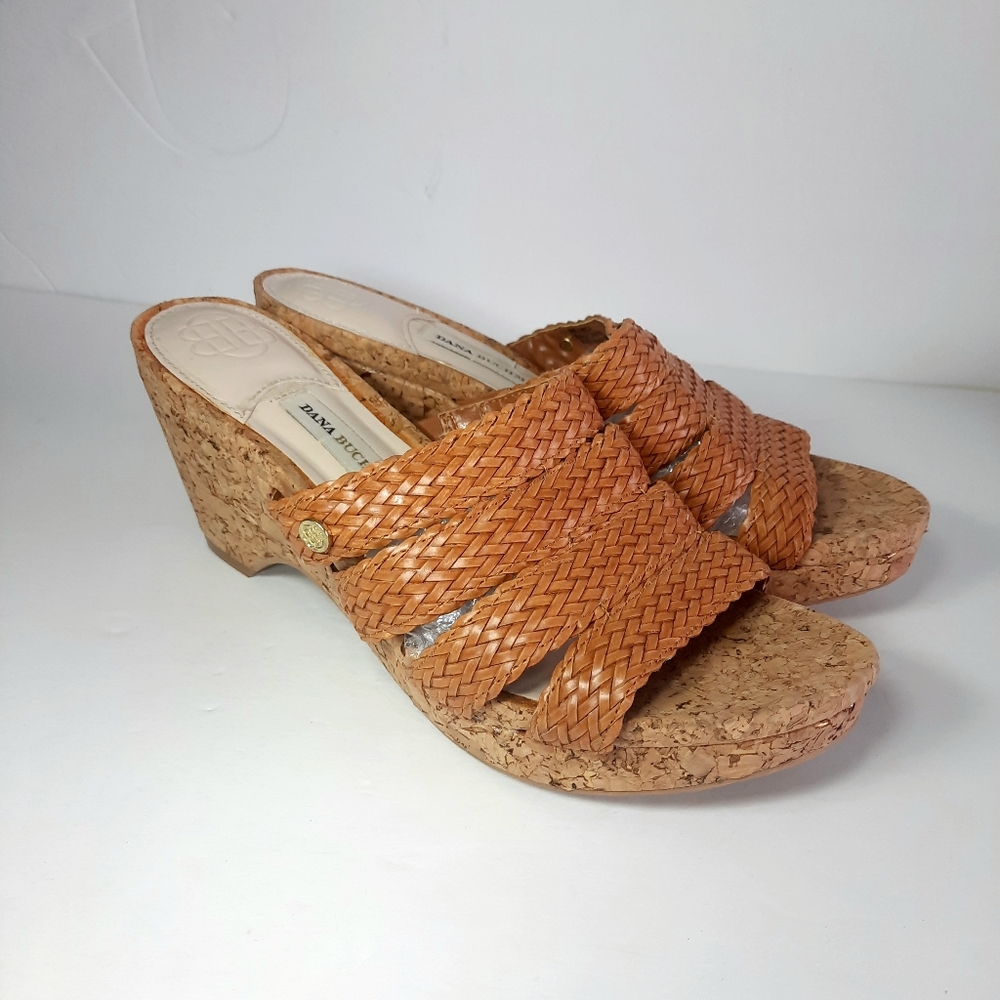 DANA BUCHMAN Woven wedge shoes size 8 - Picture 3 of 16
